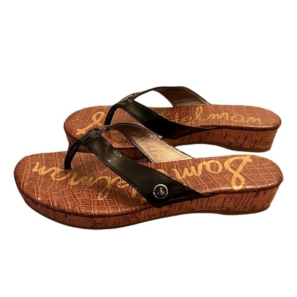 Sam Edelman Women’s Tanya Wedge Thong Sandals - Picture 1 of 10